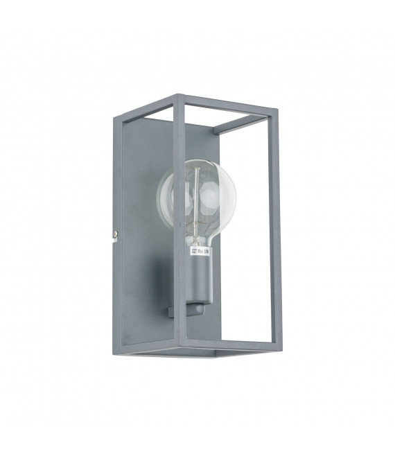 Industrial and retro wall light Sigalo Sandy gray