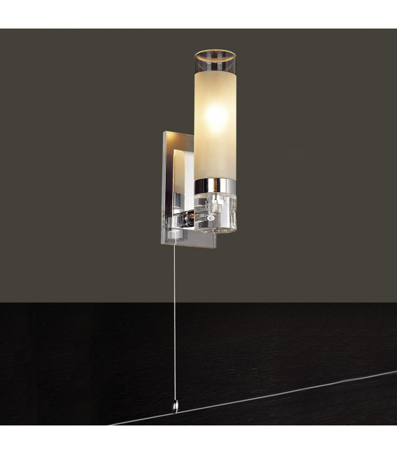 Applique murale pour salle de bains moderne Hook Chrome