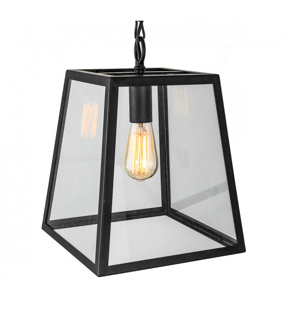 Industrial and retro pendant lamp Laverno Matt black 1 bulb