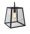 Suspension industrielle et rétro Laverno Noir mat 1 ampoule