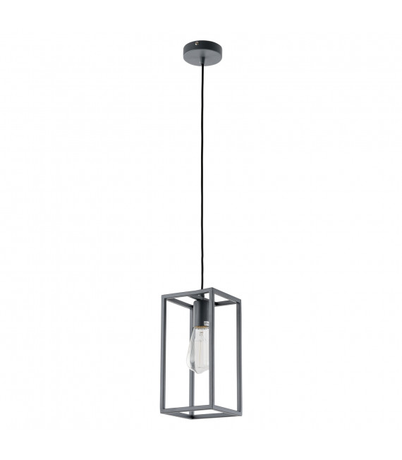 Lampada a sospensione industriale e retrò Sigalo Chrome