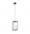 Suspension industrielle et rétro Daisy gris