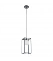 Industrial and retro pendant light Daisy gray