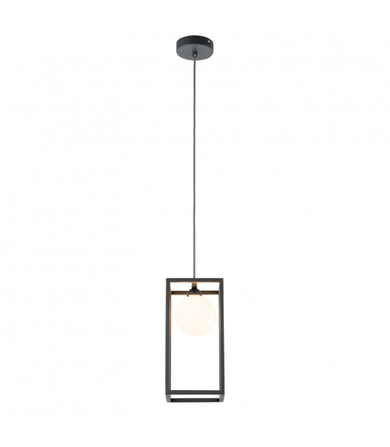 Lámpara colgante industrial y retro Daisy gris