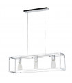 Industrial and retro suspension Sigalo Chrome in metal