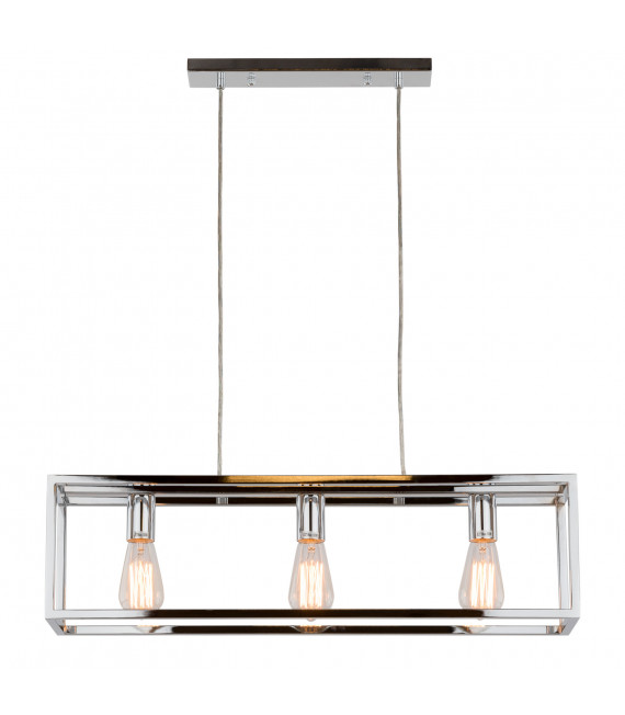 Industrial and retro suspension Sigalo Chrome in metal