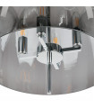 Modern pendant light Alan Chrome 4 bulbs