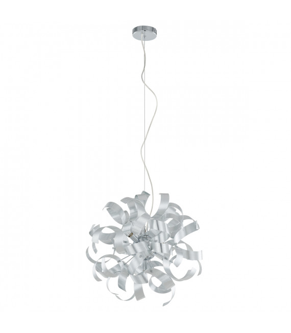 Moderne Pendelleuchte Carrick Silber