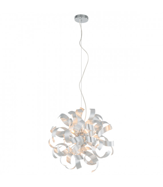 Moderne Pendelleuchte Carrick Silber