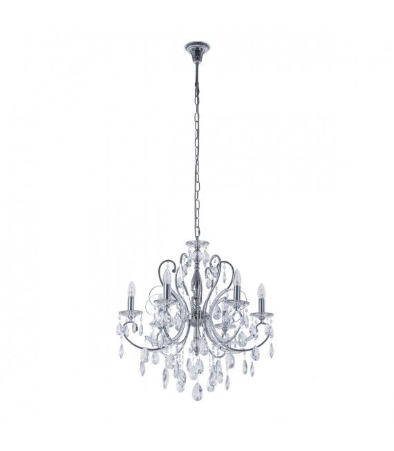 Lampadario in cristallo Barocco Chrome Chrome