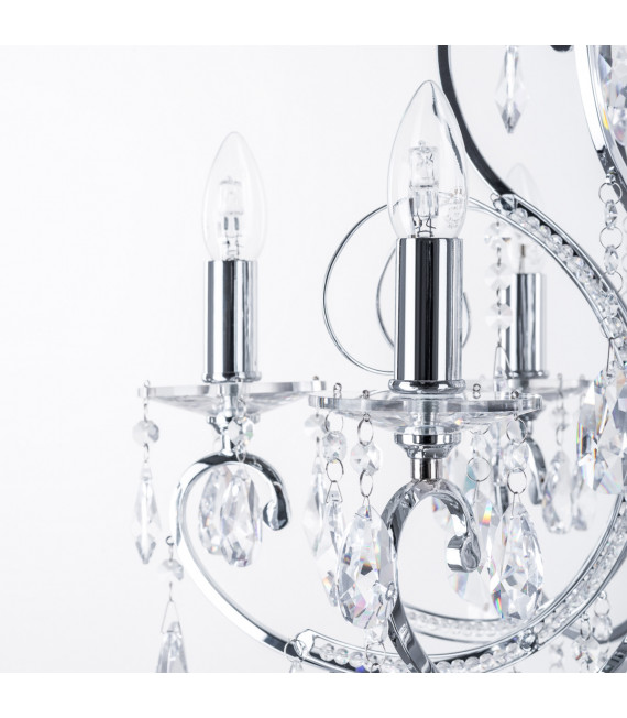 Lampadario in cristallo Barocco Chrome Chrome