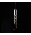 Larix Chrome crystal pendant lamp