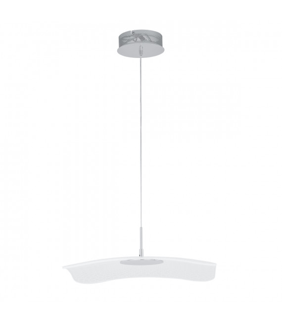 Moderna lampada a sospensione Blossom Chrome, trasparente