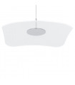 Suspension moderne Blossom Chrome, transparent