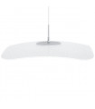 Suspension moderne Blossom Chrome, transparent