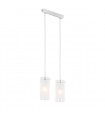Suspension moderne Blend Chrome en métal 2 ampoules
