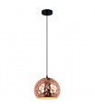 Modern hanging lamp Grelium Black, copper