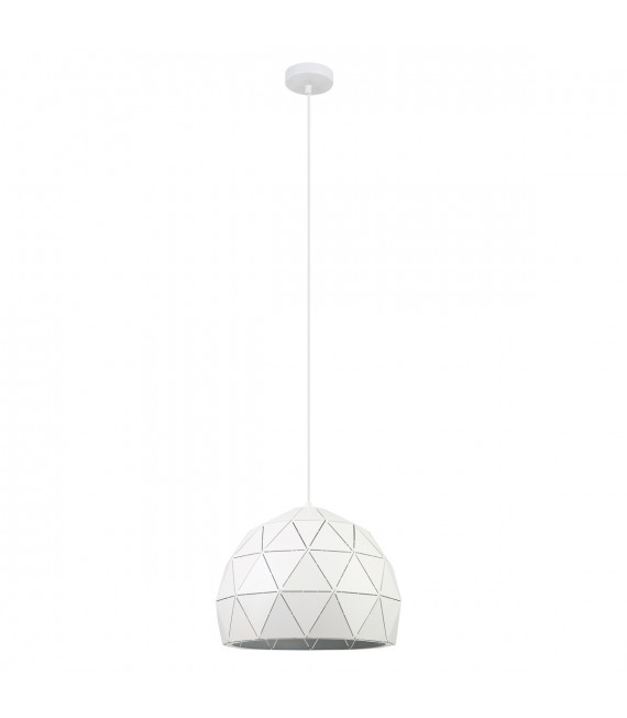 Suspension moderne Harley blanc