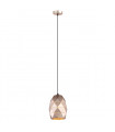 Suspension moderne Harley Champagne doré 1 ampoule