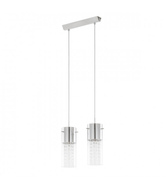 Lámpara colgante de cristal Marqu Chrome