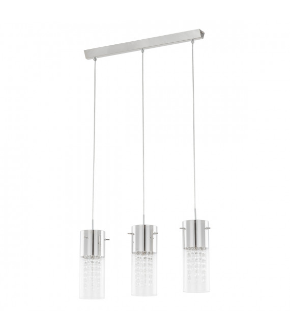 Lámpara colgante de cristal Marqu Chrome