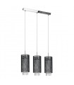 Suspension en cristal Lana BK Noir en métal