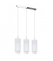 Lana WH white crystal pendant light 3 bulbs