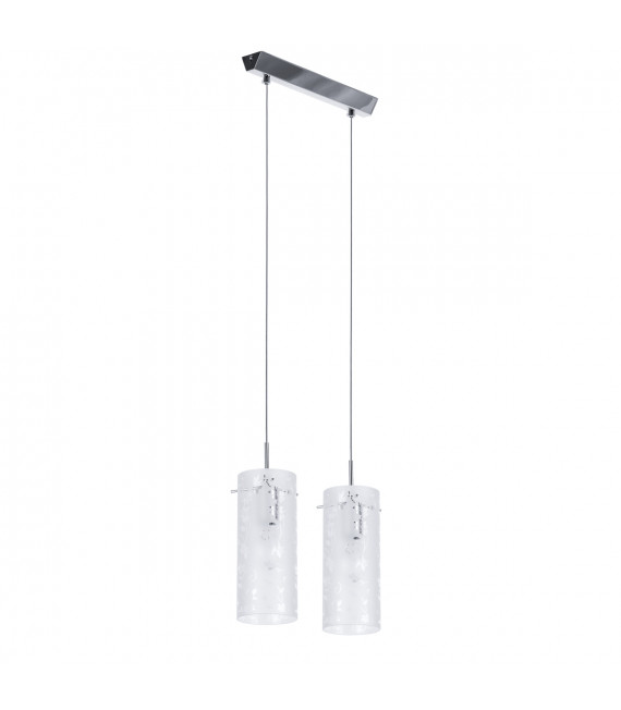 Lámpara colgante moderna Naolin Chrome, blanco