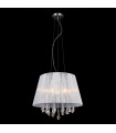 Crystal pendant light Isla white