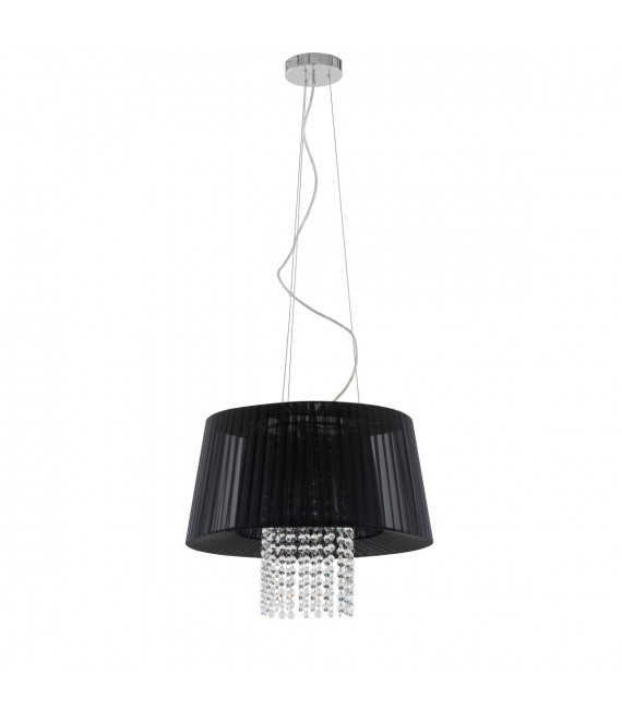 Lampadario in cristallo Luisa Nero