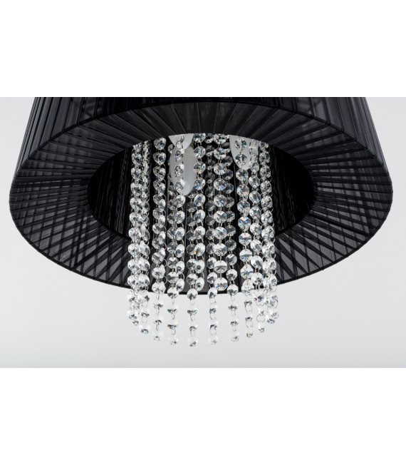 Luisa Crystal Pendelleuchte Schwarz