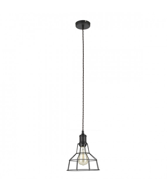 Industrie- und Retro-Pendelleuchte Synthia Black