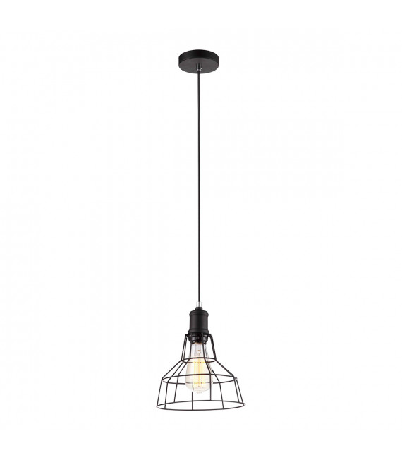 Industrie- und Retro-Pendelleuchte Synthia Black