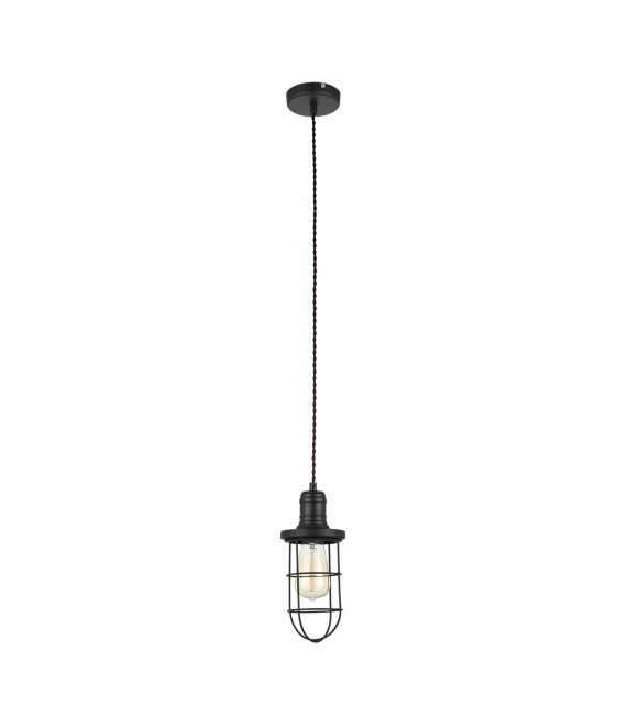 Lámpara colgante industrial y retro Synthia Black