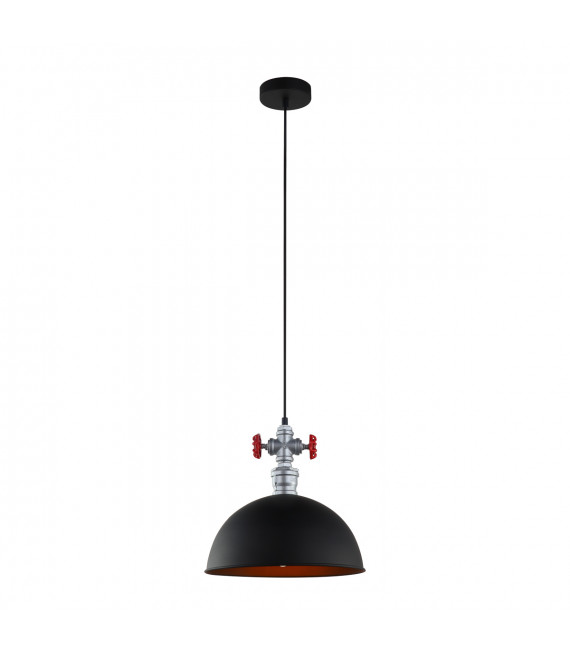 Industrial and retro suspension Rosa Black