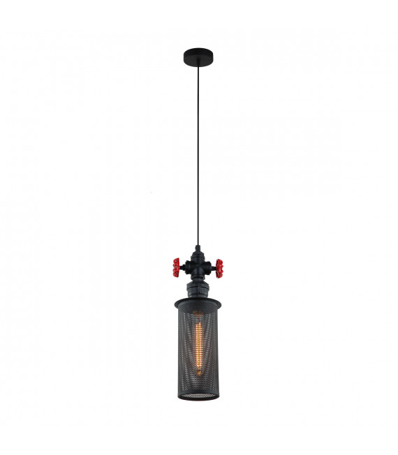Industrial and retro pendant lamp Clubbo Black