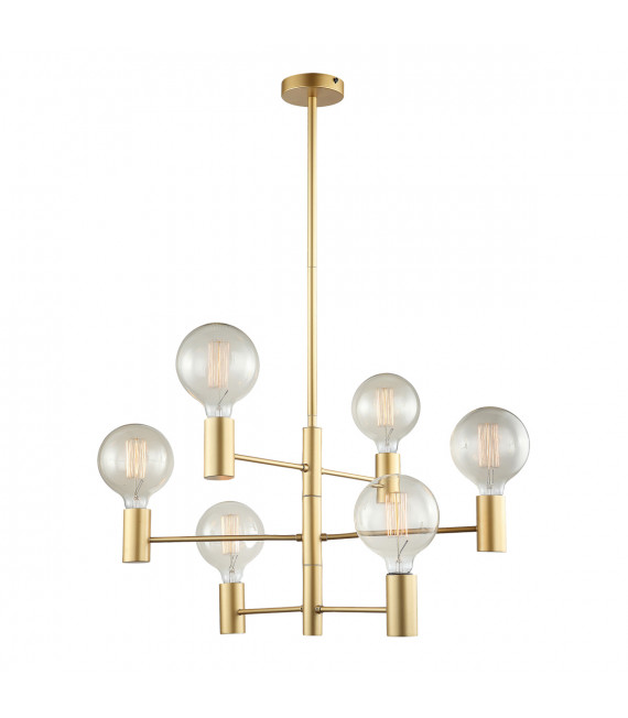 Moderne Pendelleuchte Veva Goldener Teppich