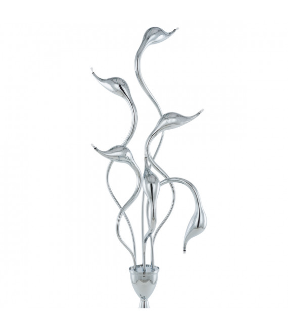 Lámpara de pie moderna Swan Chrome