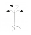 Industrial and retro floor lamp Davis Black