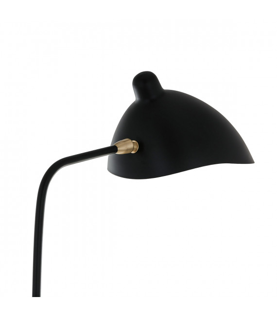 Lampadaire industriel et rétro Davis Noir 1 ampolule