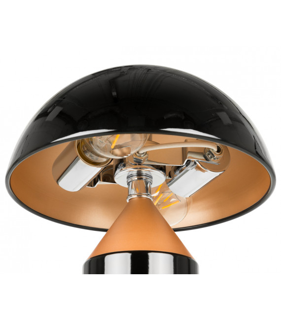 Lampada da scrivania moderna Mizuni Nero Oro Nero, oro