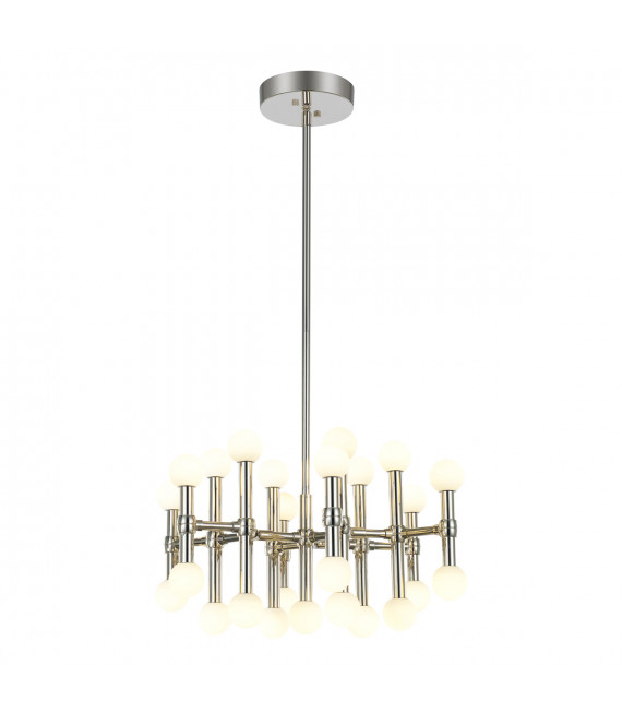 Moderne Pendelleuchte Giovanna Satin Nickel