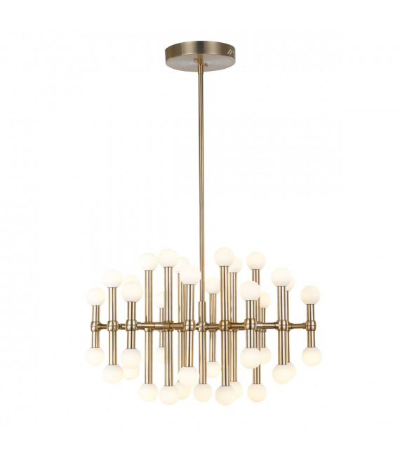 Suspension moderne Giovanna Bronze, abat jour en verre