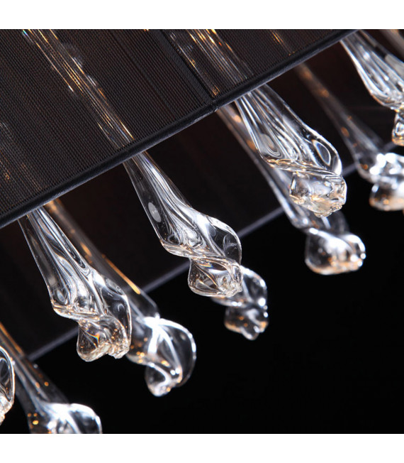 Suspension en cristal Isla Noir