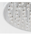Quartz II crystal pendant lamp Chrome and metal