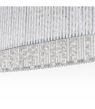 Suspension en cristal Anabella argent en verre