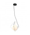 Modern hanging lamp Canto Chrome, black