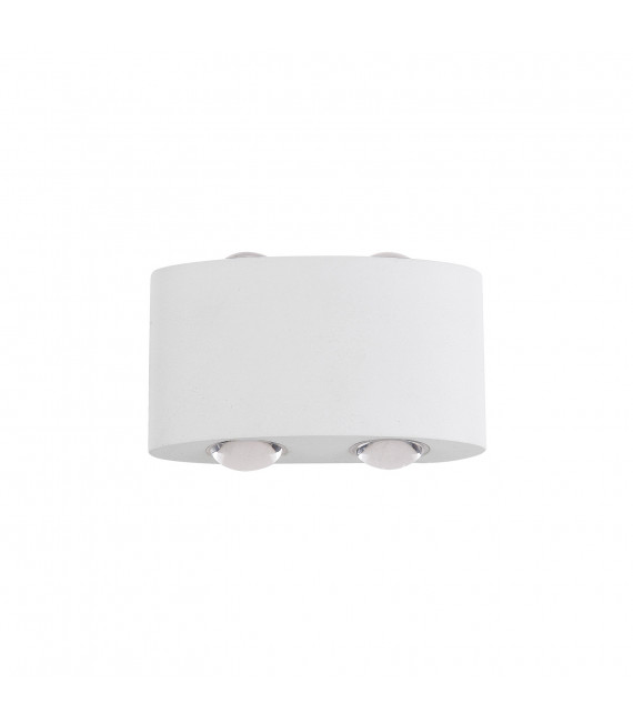 White Gilberto aluminum garden wall lamp
