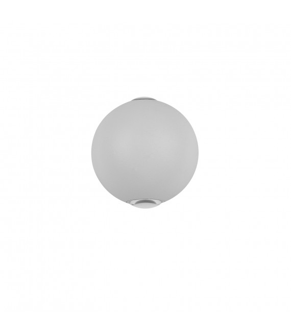 White Carsoli aluminum garden wall lamp