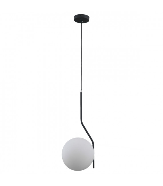 Moderne Pendelleuchte Carimi Satin schwarz